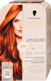 Tartós hajfesték, rezes szőke 7-7 Schwarzkopf CREME SUPREME