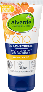 Crema notte Q10 al pompelmo e all'olivello spinoso bio alverde