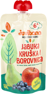 Voćna kašica - jabuka, kruška, borovnica, od 6. meseca juvitana