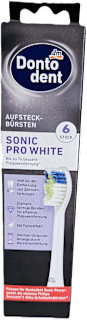 Capete de rezervă pentru periuța sonică Pro White Dontodent