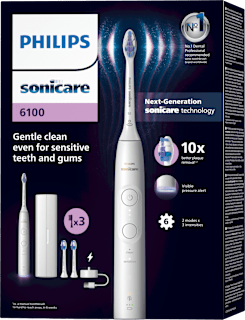 elektrický zubní kartáček 6100 HX7400/02 bílý Philips Sonicare