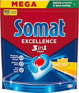 Excellence kapsle do myčky 3v1 Lemon MEGA Somat