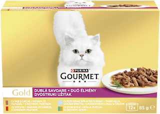 Mokra hrana za mačke, 12 x 85 g Purina Gourmet