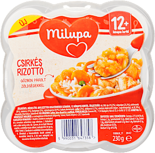 Tálcás bébiétel csirkés rizottó, 12 hónapos kortól Milupa