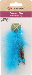 Katzenspielzeug Boleo mit Katzenminze Flamingo