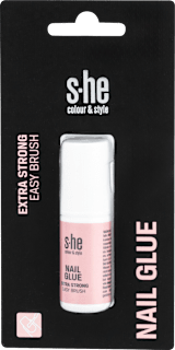 Extra erős műkörömragasztó, easy brush ecsettel s-he colour&style