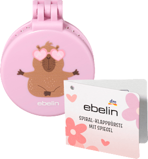 Skladacia špirálová kefa so zrkadlom Don't Worry Be Cappy ebelin