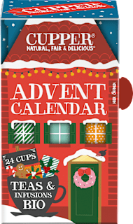 Adventskalender 2025, 24 Tassen Teegenuss Cupper