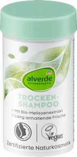 Trockenshampoo mit Bio-Melissen alverde NATURKOSMETIK
