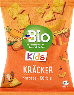 bio dětské krekry s karotkou a dýní dmBio