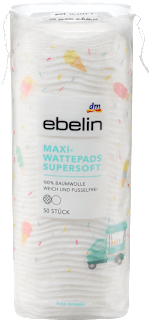 Maxi-Wattepads Supersoft ebelin