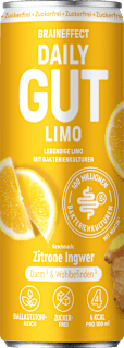 Daily Gut Limo Ingwer Zitrone Geschmack BRAINEFFECT