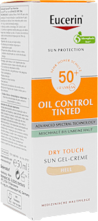 Eucerin Sun Protection Oil Control Tinted Dry Touch Face Sun Gel-Creme LSF 50+ Hell  Eucerin