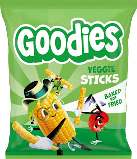 tyčinky s příchutí zeleniny Goodies