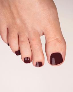 UV Nagelfolien Pediküre Plum Purple Doonails