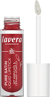 Lippenstift Liquid Pure Satin 01 Poppy Red lavera NATURKOSMETIK
