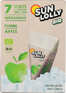 Erfrischungsgetränk Wassereis Apfel keine Marke