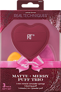 Geschenkset Matte + Merry Puff Trio REAL TECHNIQUES