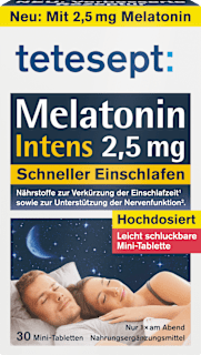 Melatonin Intens Mini Tabletten  tetesept