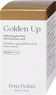 Golden Up Hidratáló, ragyogásfokozó fluid hialuronsavval Pem Delian