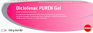 Diclofenac PUREN Gel Diclofenac-Natrium 0,01 g/g Gel PUREN