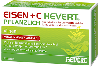 Eisen + C Hevert pflanzlich Kapseln 60 St HEVERT
