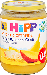 Bio mangó-banán-gríz bébidesszert, 6 hónapos kortól HiPP