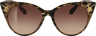 Sonnenbrille braun Katzenlook SUNDANCE