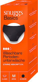 Periodenunterwäsche Basics schwarz Gr. M snuggs