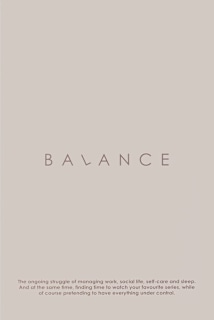 Poster "BALANCE" (40x60 cm), 1 St