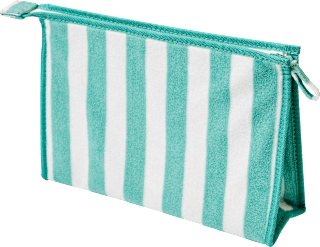 Kosmetiktasche Streifen aus Frottee (30x20x8,5 cm), 1 St