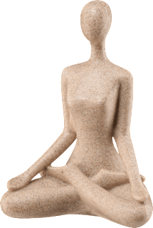 Yogafrau, Arme unten, sand (15x11x7 cm) dm home