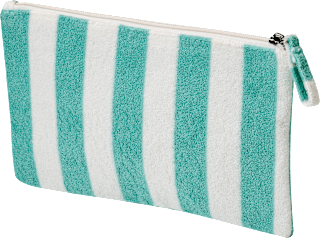 Kosmetiktasche Streifen aus Frottee (23,5x15 cm), 1 St