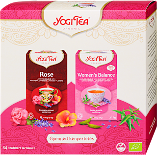 Gyengéd kényeztetés ajándékcsomag, 2x17 db filter YOGI TEA