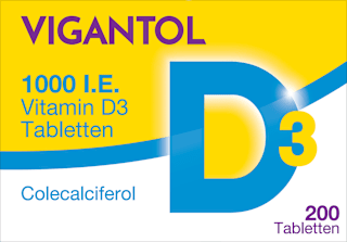 VIGANTOL 1000 I.E. Vitamin D3 Colecalciferol Tabletten VIGANTOL