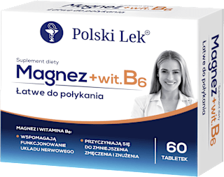 Suplement diety magnez i witamina B6, tabletki Polski Lek