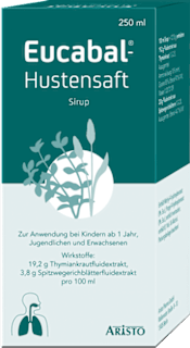 Eucabal - Hustensaft Sirup 19,2 g Thymiankrautfluidextrakt, 3,8 g Spitzwegerichblätterfluidextrakt pro 100 ml ARISTO