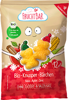 Kindersnack Knusper-Bärchen Mais, Apfel & Zimt ab 12 Monaten FruchtBar