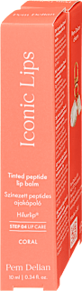 Iconic Lips Coral színezett peptides ajakápoló + kagylós charm Pem Delian