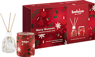 Zestaw upominkowy dyfuzor zapachowy + świeca Merry Moments Bolsius