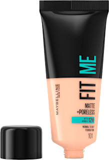 Fit Me Matte+ Poreless podkład matujący 101 True Ivory MAYBELLINE NEW YORK