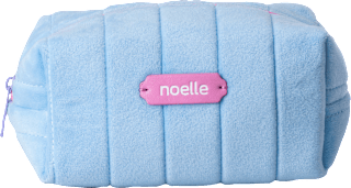 Geantă cosmetică de pluș pouch blue NOELLE