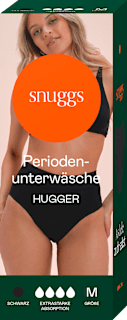Periodenunterwäsche Hugger extrastark schwarz Gr. M snuggs
