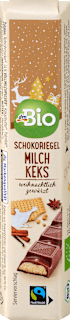 Schokoriegel Milch Keks dmBio