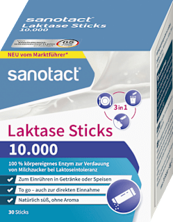 Laktase 10.000 Sticks 30 St sanotact