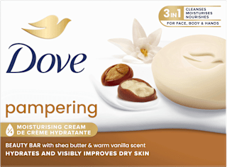 Seifenstück fest mit Sheabutter Dove