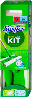 DRY+WET KIT set za brisanje podova (1 džoger, 8 krpa i 3 vlažne maramice) Swiffer