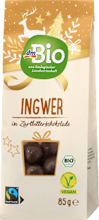 Ingwer in Zartbitterschokolade dmBio