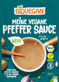 Meine vegane Pfeffer Sauce BIOVEGAN