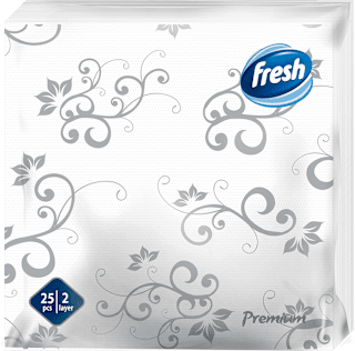 Premium salvete - srebrne fresh